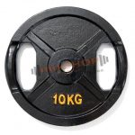 Metalni Crni Uteg s Rukohvatom 10 kg Standard dia 26,50mm Ploča