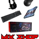 Tipkovnica Miš Podloga Slušalice za GAMING 4u1 RGB LED