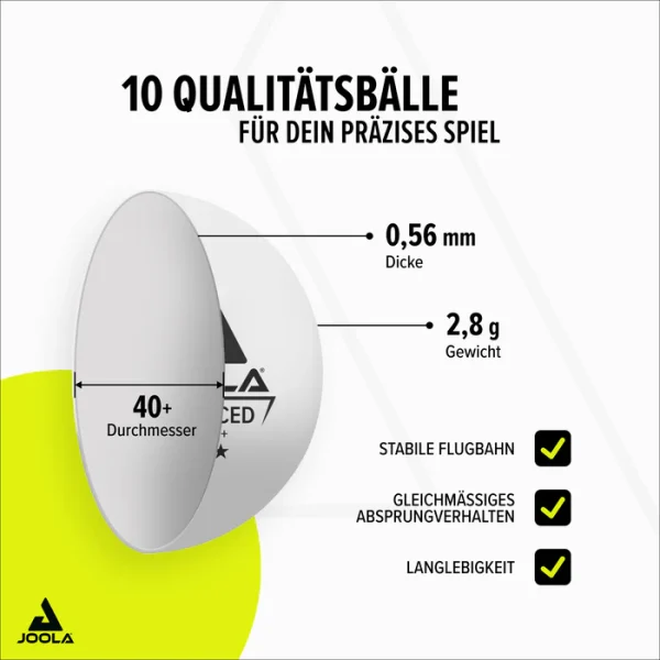 JOOLA Set 4 Reketa QUATTRO 10 Loptica - Image 6