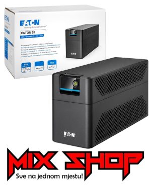 Eaton UPS 5E 900 5E900UD 900VA/480W USB Din G2 Gen2 Tower Line 2