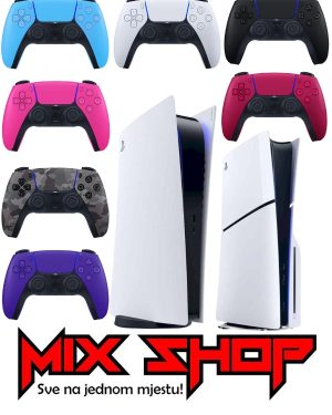 Sony Playstation 5 + 2 Joysticka PS5 *NOVO* / Fat / Slim / Disk / Digital / Disc / Edition