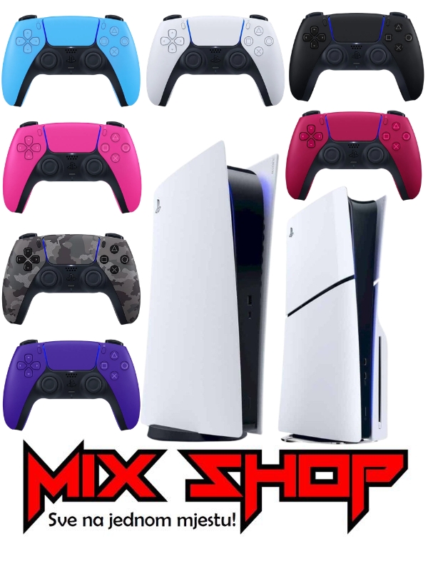 Sony Playstation 5 + 2 Joysticka PS5 *NOVO* / Fat / Slim / Disk / Digital / Disc / Edition